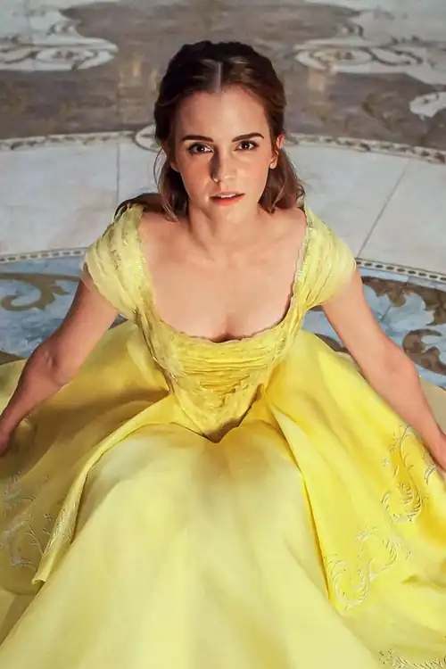 As Belle from Beauty and the Beast (2017)