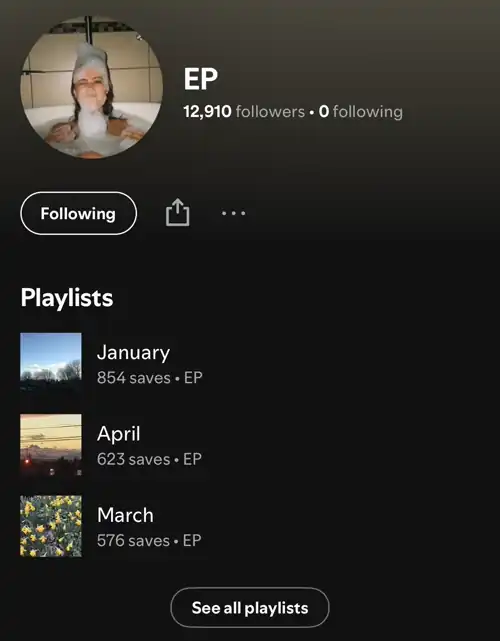 Ella’s Spotify 