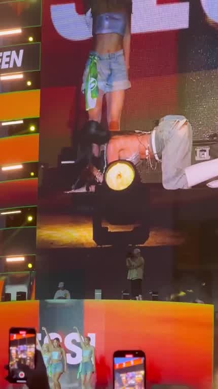 K-pop star pops out