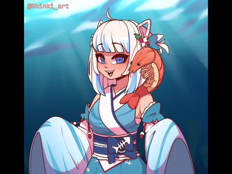Gura and Ebi-chan ( shinki)