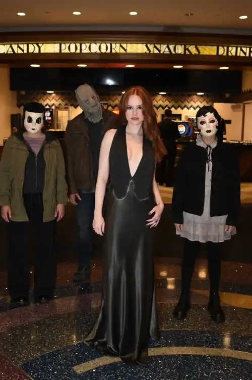 With the Strangers at the premiere