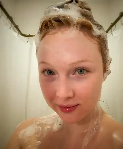 in the shower