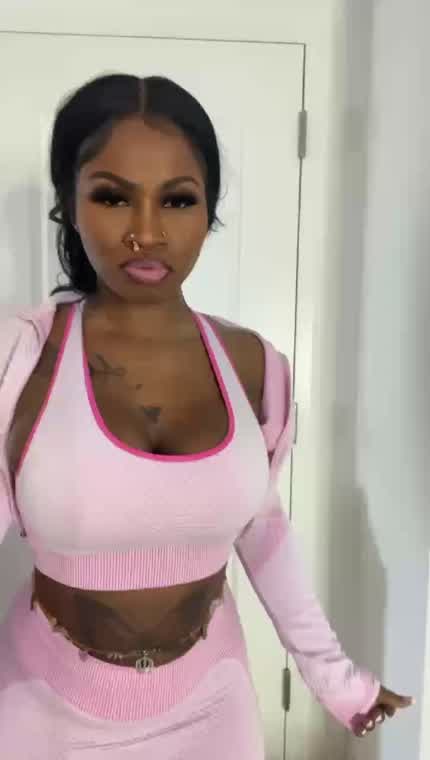 Do you like the way my big juicy ebony titties bounce baby?