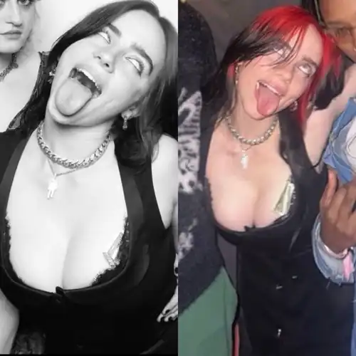 Billie Eilish looked glazed out of her mind at her Grammy's afterparty, you just know she's an absolute animalistic fuck-beast when rolling on MDMA and coke, always craving more and more of the excess and pleasure from being passed around and used.