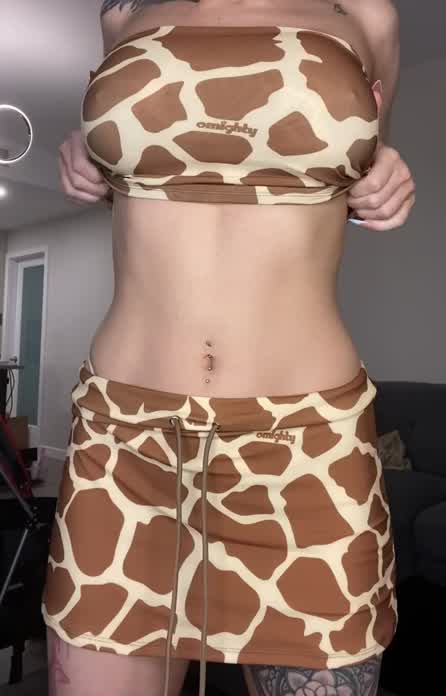 Pierced tits are made for nibbling and being cummed on