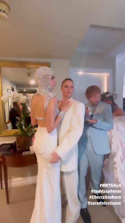 Getting ready for the M et Gala, May, 2024