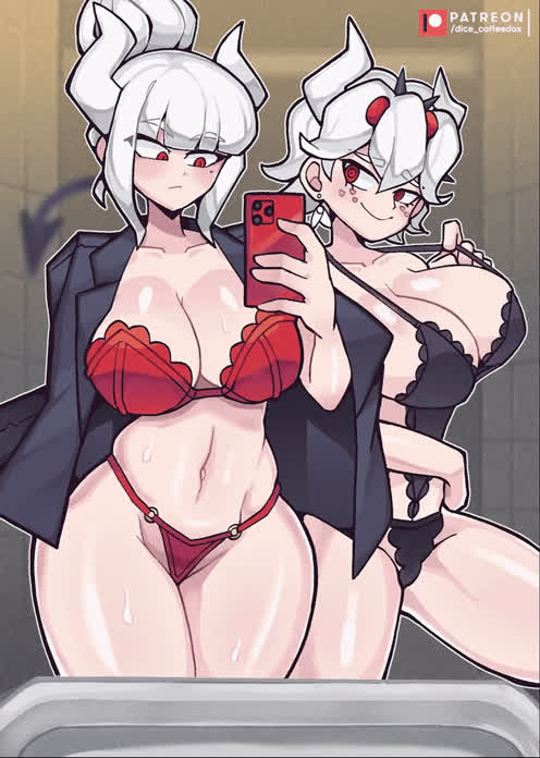 lucifer and beelzebub (dice coffeedox) [helltaker]