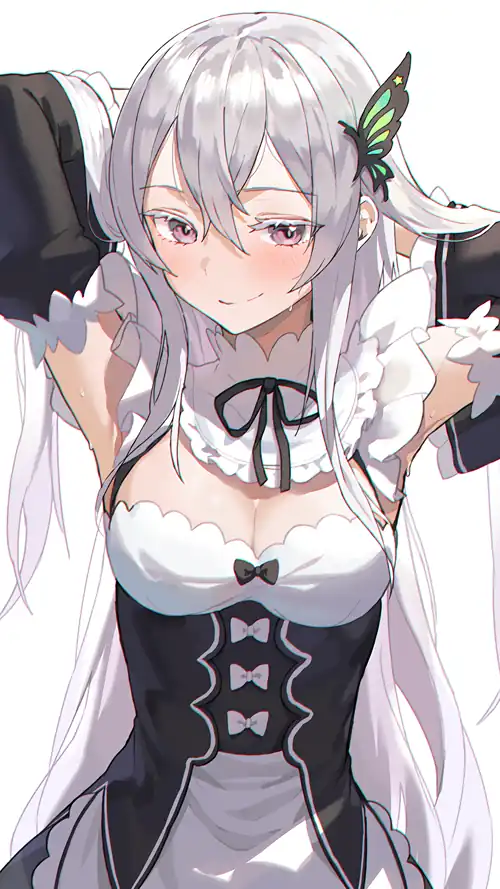 "Maid Cosplay" Echidna💘🦋[Re:Zero] (2250x4000)