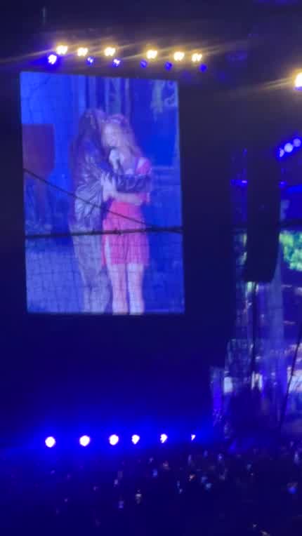 Lana performing with Quavo @ Fenway last night
