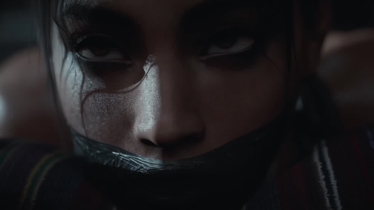 This is how a slut like me should be treated. Gagged, tied down and raped.  I just hope he pulls out at the end 