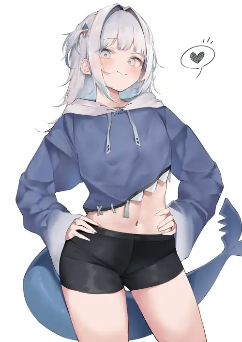 Gawr Gura Wearing Shorts [Hololive EN Myth]