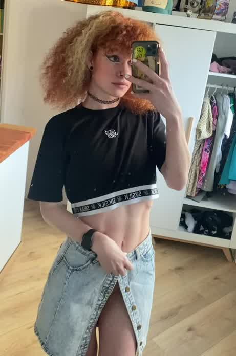 Love freeballing in a skirt outside.