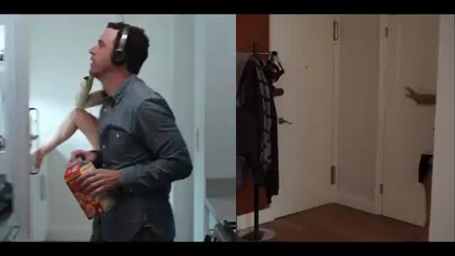A surprise that would make everyone happy. Too bad the guy didnt notice!