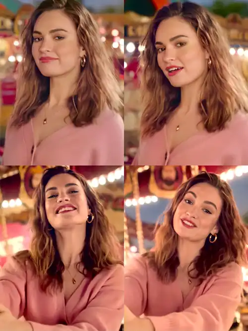 New Lily James From Sky Mobile Ad