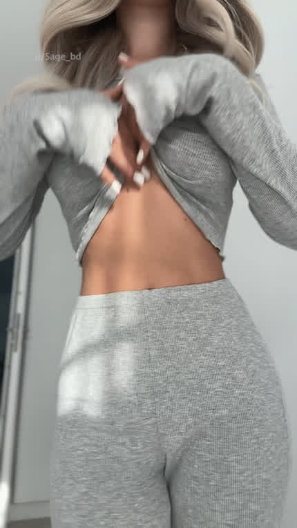 The view gets better after I take my clothes off