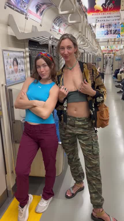 We like to be daring on the Tokyo trains