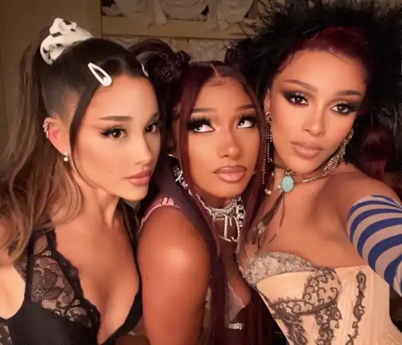 Ariana Grande, Megan Thee Stallion, & Doja Cat.