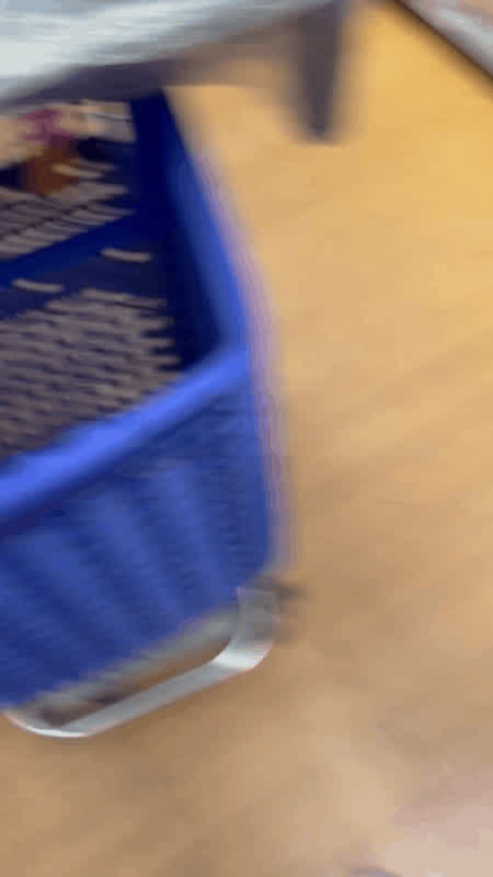 It's very fun to walk around the supermarket with your tits