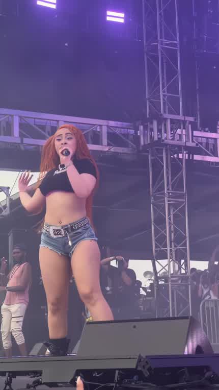 shaking it on stage