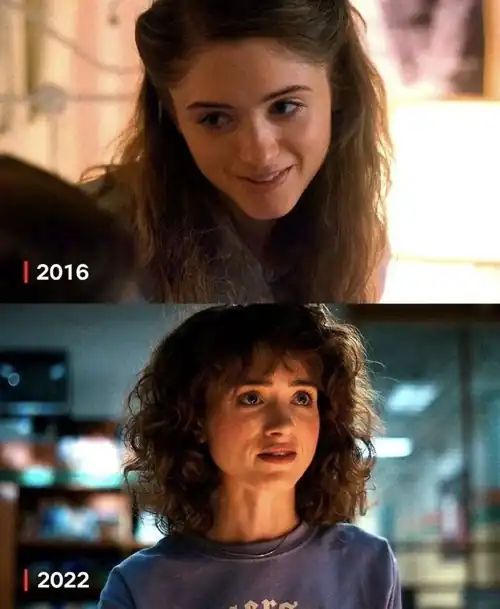 Stranger Things 2016 and 2022
