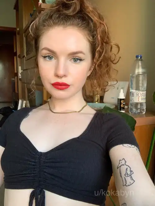 I love red lipstick with pale skin