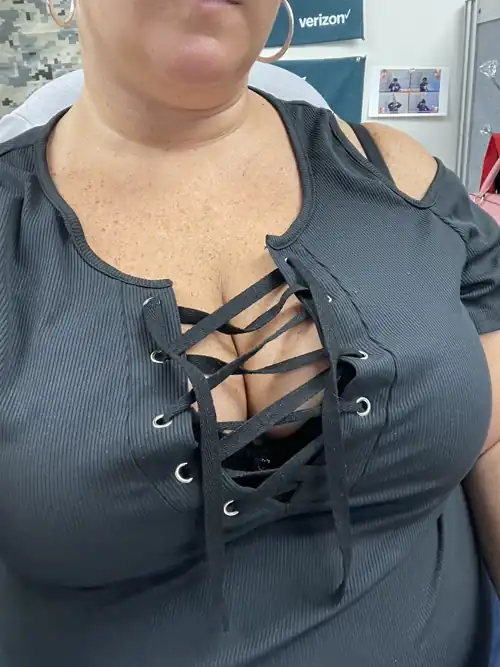 It’s jeans Friday in office. Too much cleavage?