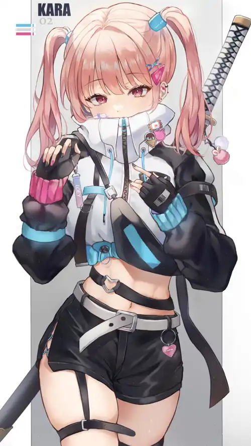 "My Sister is a Time Traveling Ninja?!"💖✌️[Original] (2250x4000)