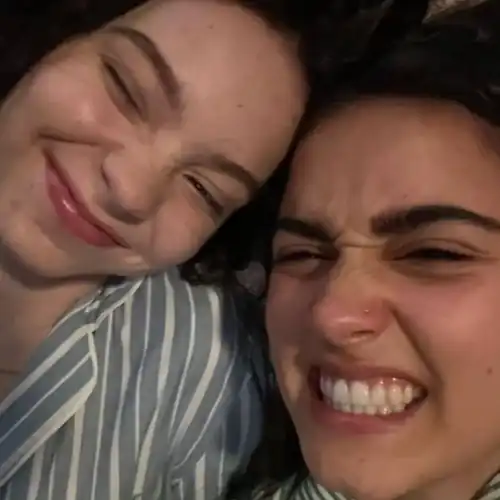 Emma and Asha waiting for my load on both of their faces 💦💦