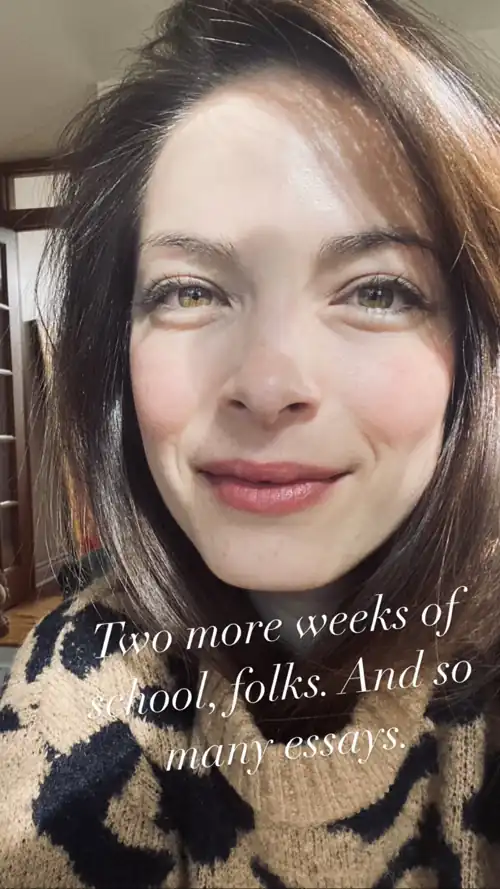 2hrs ago on her ig