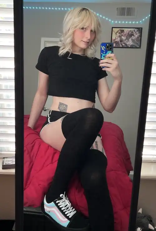 One of my cutest outfits complete with trans vans 🏳️‍⚧️