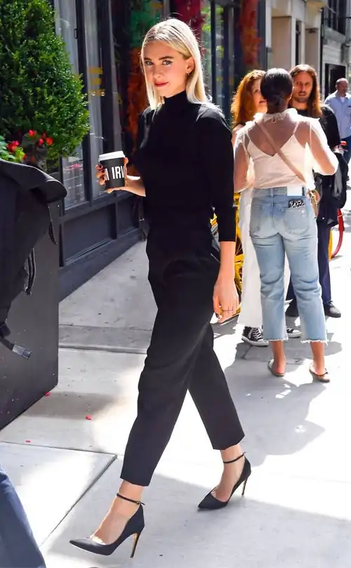 Vanessa in black outfit