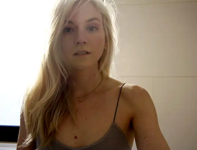 Emily in a tank top