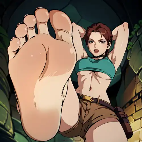 Lara's Foot in Your Face