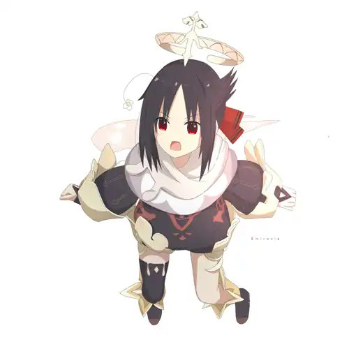 "Kaguyaimon" Kaguya as Paimon by 8Miracle