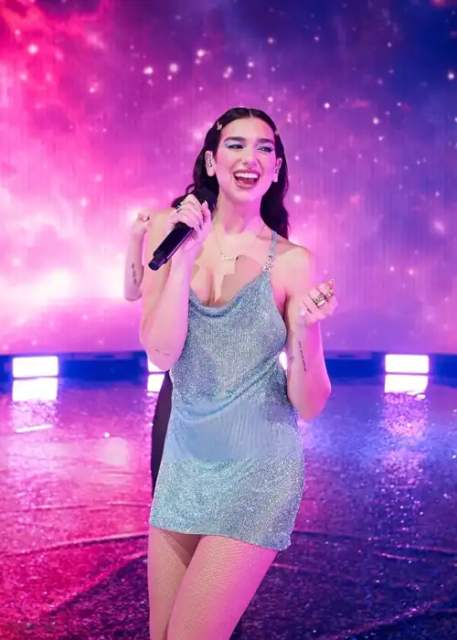 Dua Lipa performs onstage for the 2020 American Music Awards, broadcast on November 22, 2020 London, England