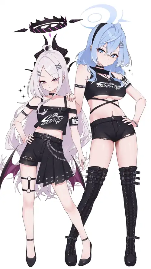 Sorasaki Hina & Ako Amau [Blue Archive] (2142x3809)