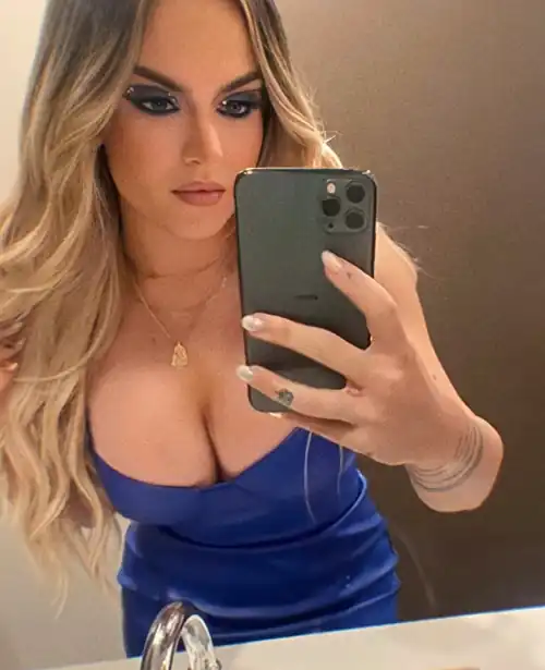 Blue dress