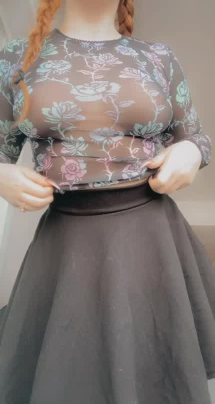 Not much to take off when your shirt is already see through 