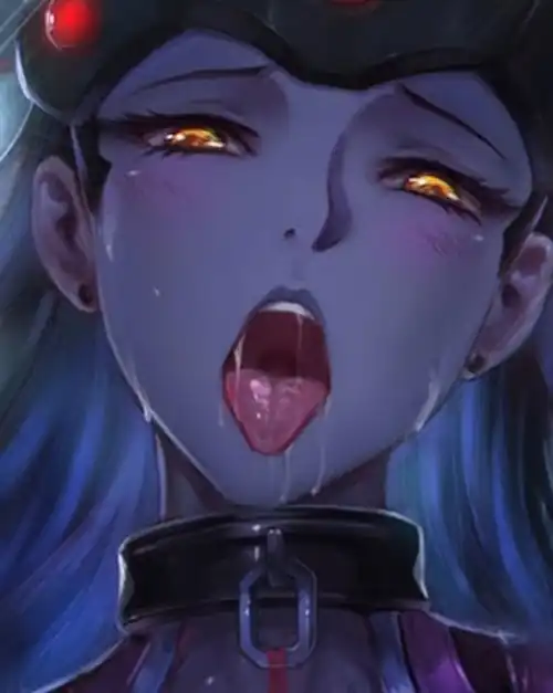 Widowmaker needs a tongue massage with your hands, treat her tongue in a good way!