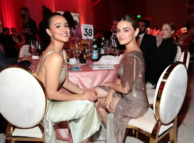 With Lucy Hale at the Elton John AIDS Foundation's 30th Annual Academy Awards Viewing Party | March 27, 2022
