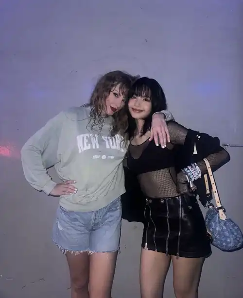 With Lisa from Blackpink