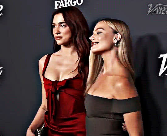Margot Robbie and Dua Lipa have sex into the bathroom at every event 