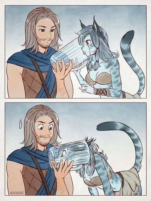 A kajhiit being adorable
