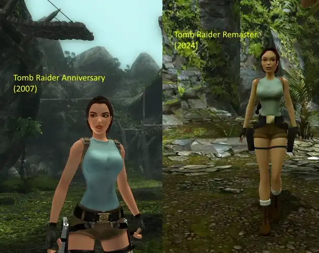 Graphical difference between Anniversary and Remaster