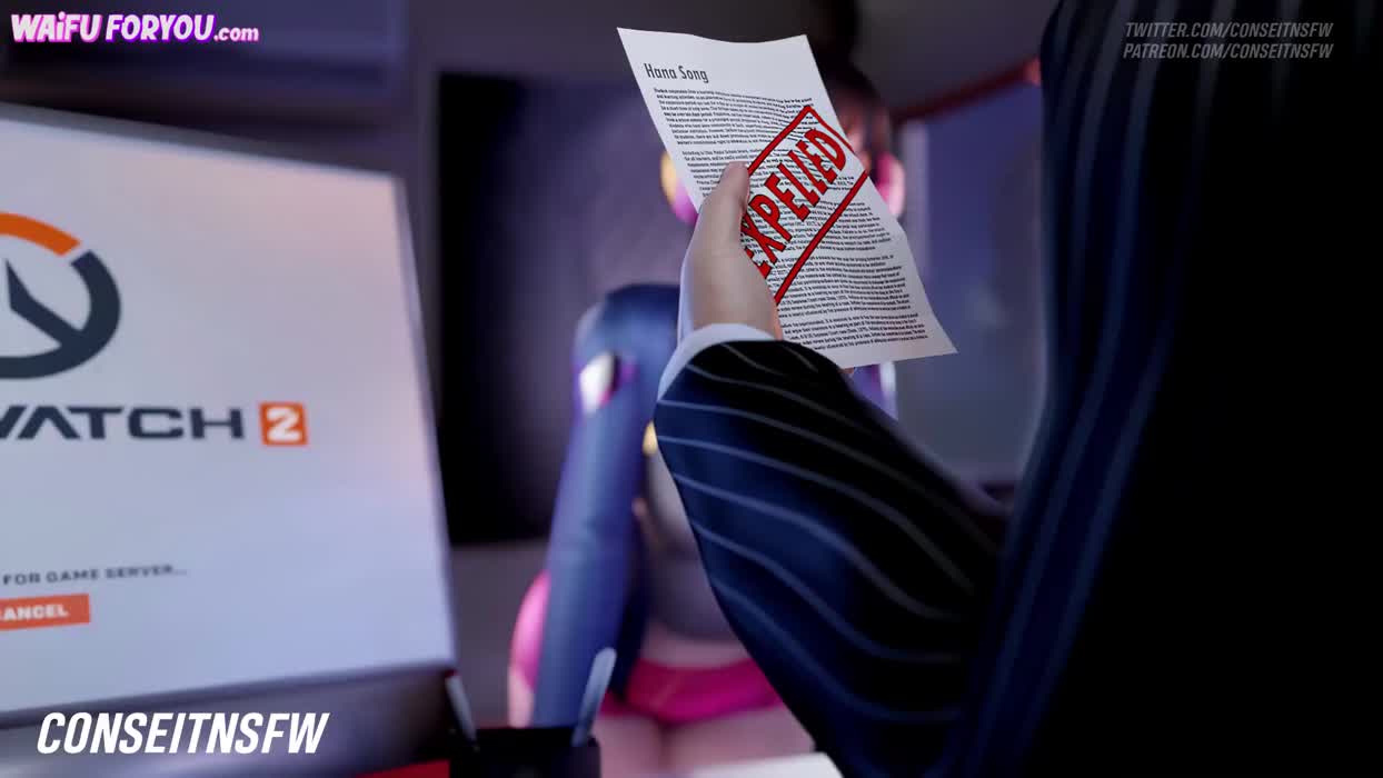 3D Animation Anime Cartoon Creampie Hentai Overwatch Rule34 Porn GIF by waifuforfou