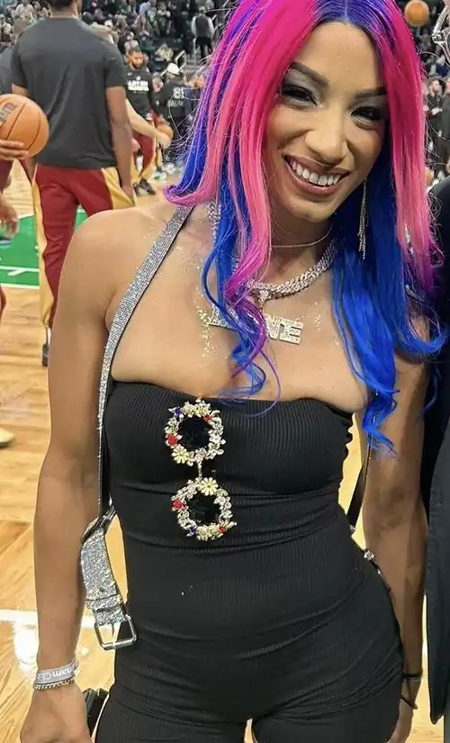 Mercedes at the Celtics game 