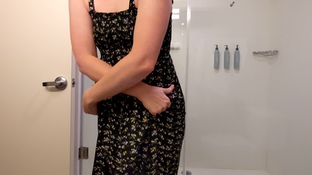 Getting this sundress off for a shower. Thought you'd like the mound view at the end.