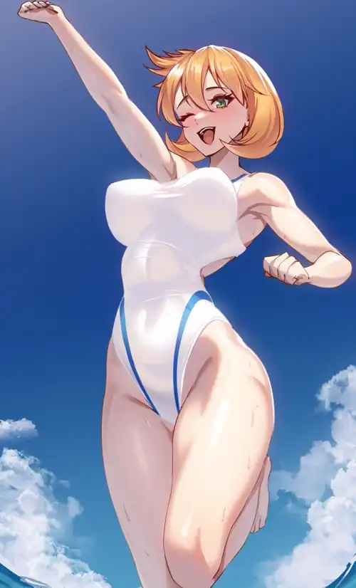 Misty's toned body (@O_voltz_san)[Pokemon]