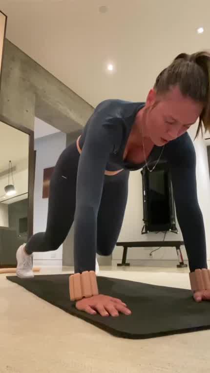 Looking cute during workout