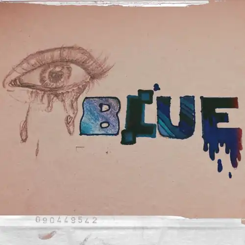 a drawing representing Madison’s song - Blue 💙